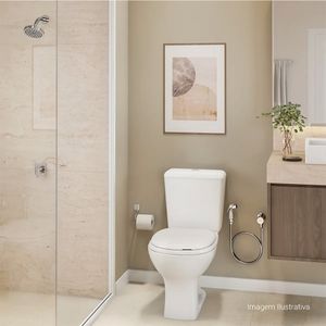 Kit Bacia com Caixa Acoplada e Assento + Conjunto de Fixação, Tubo de Ligação e Anel de Vedação Aspen Branco 3/6L - KP.750.17 - Deca
