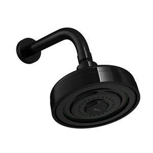 Chuveiro com Tubo Curvo de Parede Acqua Plus Black Black Noir - 1990.BL.STD.NO - Deca