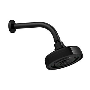 Chuveiro com Tubo Curvo de Parede Acqua Plus Black Black Noir - 1990.BL.STD.NO - Deca