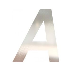 Letra A União Mundial Adesivada Cromado