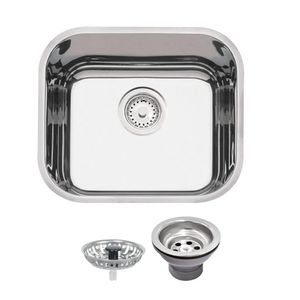 Cuba Inox Tramontina Retangular Alto Brilho Com Válvula 40X34X17Cm