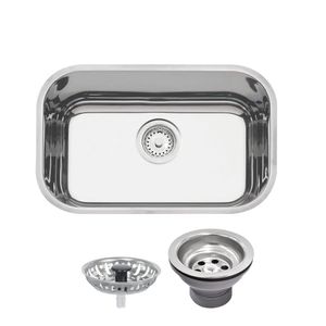 Cuba Inox Tramontina Retangular Alto Brilho Com Válvula 47X30X17Cm