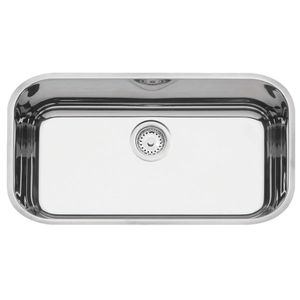 Cuba de Embutir Retangular em Aço Inox 304 Alto Brilho com Válvula 56X34CM - Tramontina