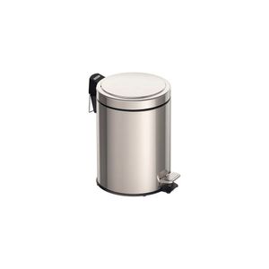 Lixeira em Inox Polido com Pedal e Balde Interno Brasil 5 L - 94538105 - Tramontina