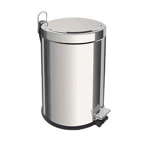 Lixeira Inox com Pedal e Balde Removível Cromado 12L - 94538012 - Tramontina