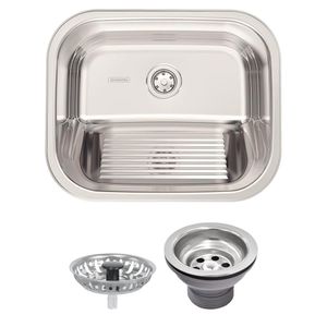 Tanque em Aço Inox Polido para Encaixe com Válvula Hera 34L 50X40CM - 94400407 - Tramontina