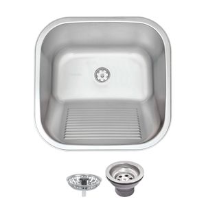 Tanque em Aço Inox Acetinado de Encaixe com Válvula Hera 25L 40x40CM - 94403107 - Tramontina