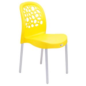 Cadeira Deluxe Amarela 42X46X84CM - Forte Plástico