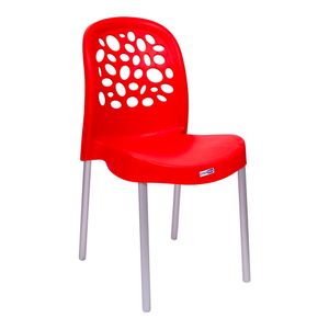 Cadeira Deluxe Vermelho 42X46X84CM - Forte Plástico