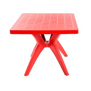 Mesa Quadrada Nature Vermelha - Forte Plástico