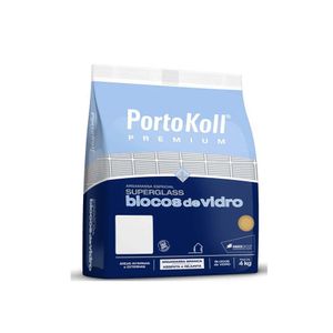 Argamassa para Bloco de Vidro Superglass Premium 4KG - Portokoll