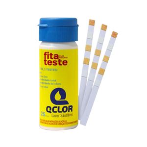 Fita Teste para Piscina 5 em 1 com 25 Unidades  - Q-Clor