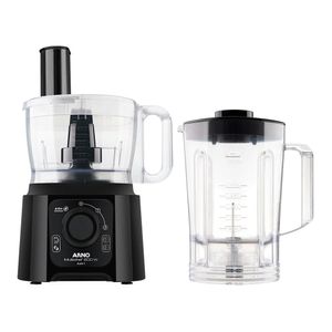 Processador De Alimentos Arno Multichef MP60 4 Em 1 Preto 2 Velocidades e Capacidade de 3,1L 600W 220V