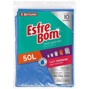 Saco P/Lixo 50L C/ 10 Und Pt Esfrebom Bettanin