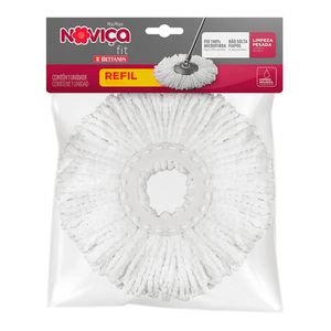 Refil Mop Bettanin Noviça Fit Giratório Microfibra