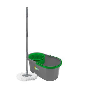Mop Giratório Compacto com Balde Plástico Brilhus 10L - Bettanin