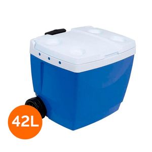 Caixa Térmica com Rodas Azul 42L - Mor