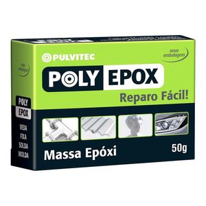 Adesivo Epoxi Pulvitec Poly Epox Cinza 50g