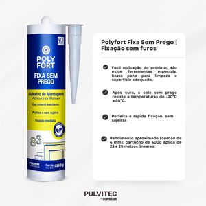 Adesivo Pulvitec Multifix Fixa sem Prego 400g