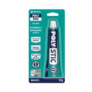Silicone Acético Pulvitec Cozinha e Banheiro Branco 50g