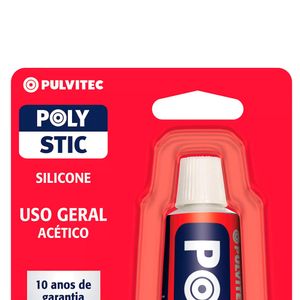 Silicone Acético em Bisnaga para Uso Geral Incolor 50G - Pulvitec