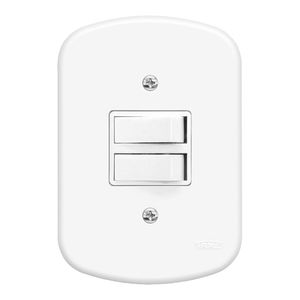 Interruptor Paralelo Fame Blanc 2 Seções 642 10A