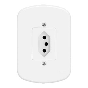 Tomada Fame Blanc 1 Seção 2PxT 10A 4X2