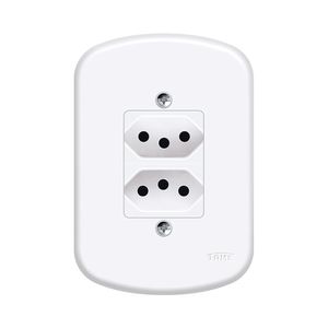 Tomada Fame Blanc 2 Seções 2PxT 10A 4X2