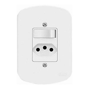 Interruptor Simples Fame Blanc 1 Seção 2PxT 10A