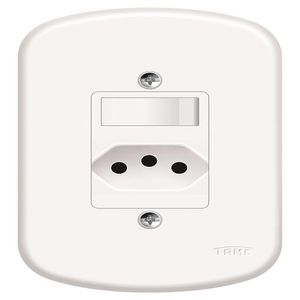 Interruptor Paralelo Fame Blanc 1 Seção 2PxT 10A