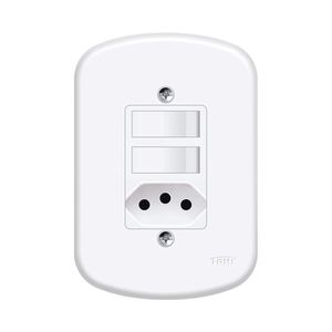 Interruptor Simples Fame Blanc 2 Seções 2PxT 20A 4X2