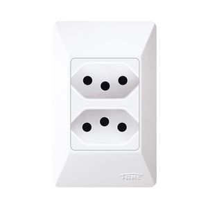 Tomada Fame com Placa 2 Seções 2PxT 20A
