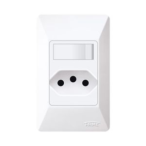 Interruptor Simples Fame com Placa 1 Seção 2PxT 20A