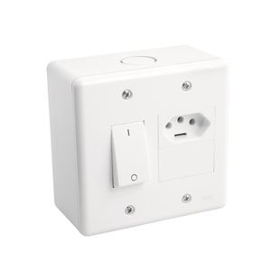 Caixa Versátil de Embutir Fame Bipolar 2PxT 20A Branco