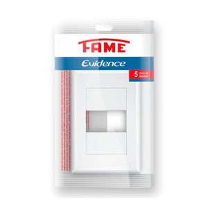 Placa Cega Fame Evidence com Suporte 1 Módulo 4X2
