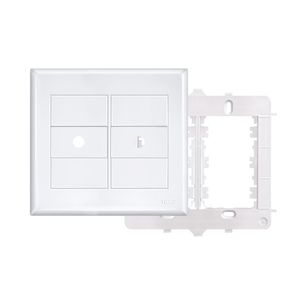 Placa Cega Fame 2890 com Suporte e Saída de Fio 4X4 EV