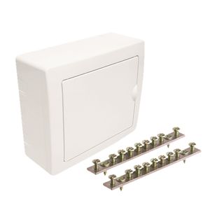 Quadro De Distribuição Fame De Sobrepor Para 06 Disjuntores Nema Ou 08 Din Com Barramento