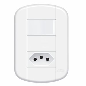 Interruptor Fame Simples + Tomada 2P+T 10A Blanc Mais