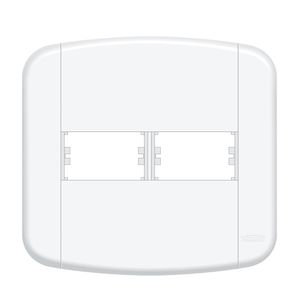 Placa 4X4 Fame Blanc Mais Para 2Modulos