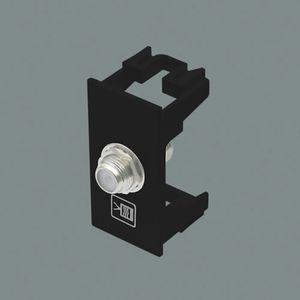 Modulo Fame Habitat Black Tomada Para Antena De Tv