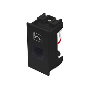 Modulo Fame Habitat Black Tomada Rj11 4 Vias