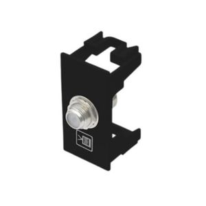 Modulo Fame Habitat Black Tomada Para Antena De Tv
