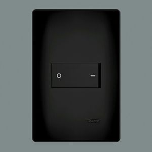Interruptor Fame Habitat Black Bipolar 20A
