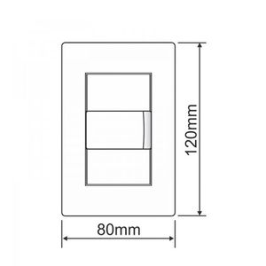 Conjunto com 1 Tomada Padrão 2P+T 10A com Placa Habitat Black - 4053 - Fame