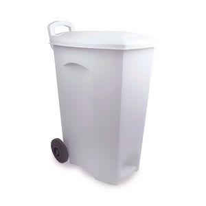 Lixeira C/Pedal E Roda Pratica 90L Br Plasutil
