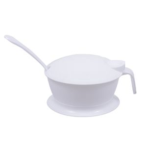 Açucareiro Plástico Com Colher Branco 300Ml - Plasútil