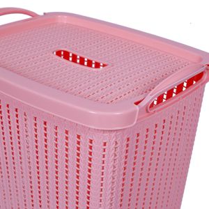 Cesto Roupa Redondo C/Alca 40L Trama Rs Plasutil