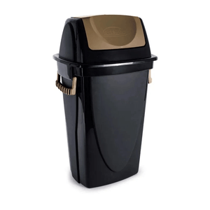 Lixeira C/ Tampa Bascul 28L Br Plasutil