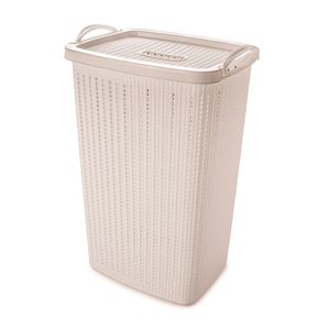 Cesto P/ Roupas C/Tampa 40L Trama Br Plasutil