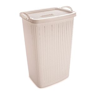 Cesto P/ Roupas C/Tampa 40L Trama Br Plasutil